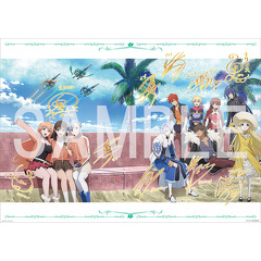 キャスト複製サイン入り 描き下ろしBOXイラスト使用A3サイズビジュアルシート&lt;br&gt;(C)ラグランジェ・プロジェクト
