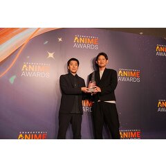 最優秀長編アニメ賞：「劇場版 呪術廻戦 0」で登壇したプロデューサーの松谷浩明さん、制作スタジオ・MAPPA代表取締役の大塚学さん