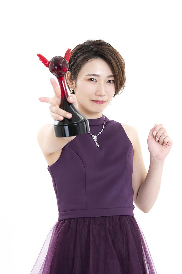第15回「声優アワード」で、新人女優賞を受賞した杉山里穂さん