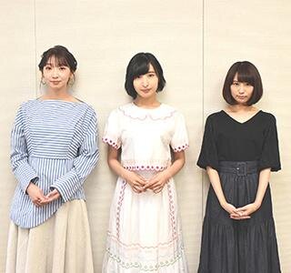 左から井上麻里奈さん、佐倉綾音さん、真堂圭さん