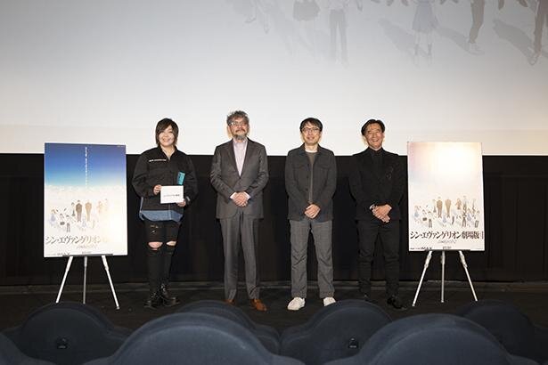 「シン・エヴァンゲリオン劇場版」大ヒット御礼舞台あいさつ＆全国同時生中継より<br>