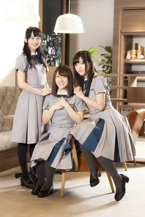 今回インタビューに応えてくれた、天城サリーさん、白沢かなえさん、帆風千春さんの3人<br>(C)22/7 PROJECT
