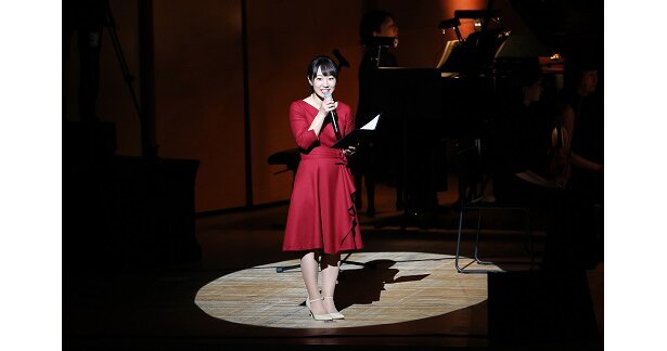 「テイルズ オブ オーケストラコンサート」でMCを担当した下屋則子さん<br>(C)BNEI/TOZ-X (C)いのまたむつみ (C)藤島康介 (C)BAIDAI NAMCO Entertainment Inc.