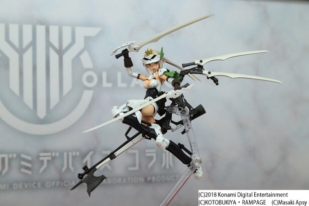 島田フミカネさんデザインによる「武装神姫」猟兵型 エーデルワイスのプラモデル<br>(C)2018 Konami Digital Entertainment (C)KOTOBUKIYA・RAMPAGE　(C)Masaki Apsy