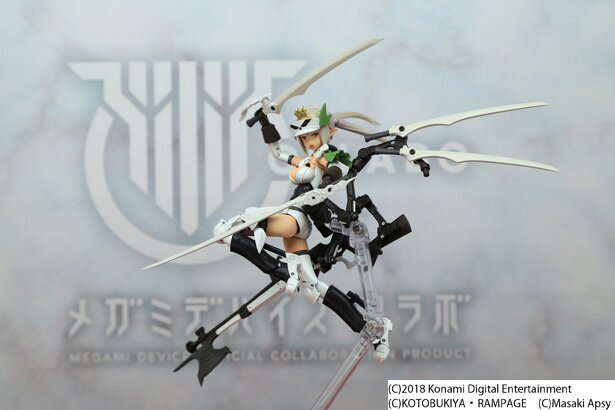 島田フミカネさんデザインによる「武装神姫」猟兵型 エーデルワイスのプラモデル<br>(C)2018 Konami Digital Entertainment (C)KOTOBUKIYA・RAMPAGE　(C)Masaki Apsy