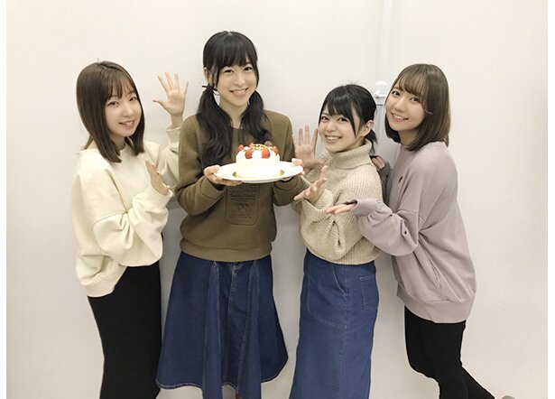 左から、田澤茉純さん、徳井青空さん、内村史子さん、和氣あず未さん