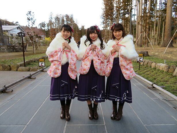 瑞巌寺での様子<br>(C)温泉むすめ/Enbound, Inc.
