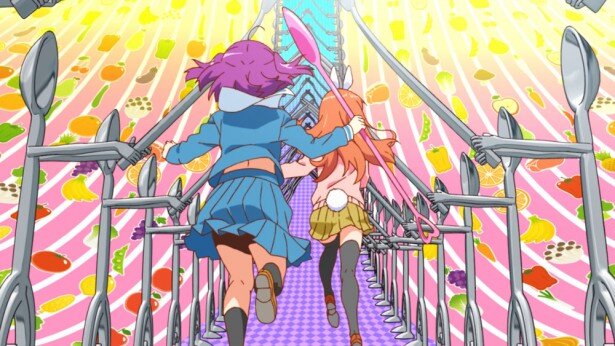 たまたま目にした、きゃりーぱみゅぱみゅのPVからインスパイアを受けたとのこと。その視点でオープニングを観なおしてみるのも面白い<br>(C)川井マコト・芳文社/幸腹グラフィティ製作委員会