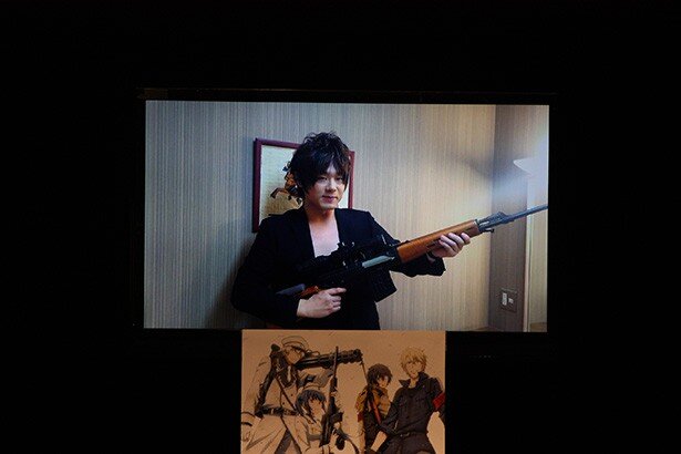 イベントに来れなかった松岡さんもビデオメッセージで4人を応援<br>
