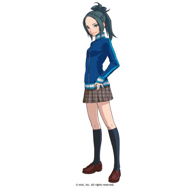 「葵ちゃんはクール、明るい、元気ってキャラ設定に書いてあって、私自身もクールに思われがちですが元気な性格なので、自分らしく演じられるかなと思っています」(Lynnさん)<br>(C)mixi, Inc. All rights reserved.