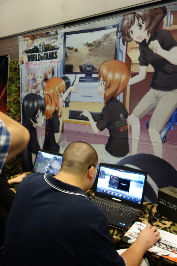 PCゲーム「World of Tanks」とのコラボなど、「ガールズ＆パンツァー」はゲームにも展開しています<br>(C)GIRLS und PANZER Projekt IV号戦車日本上陸作戦実行委員会