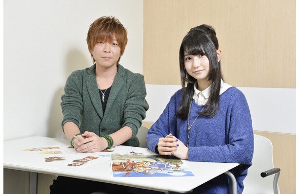 キャストを代表してカズマ役の福島潤さんとアクア役の雨宮天さんがインタビューに応えてくれました<br>