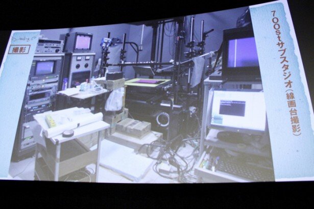「プチプチ・アニメ」の制作に使われているNHKの「700スタジオ」<br>