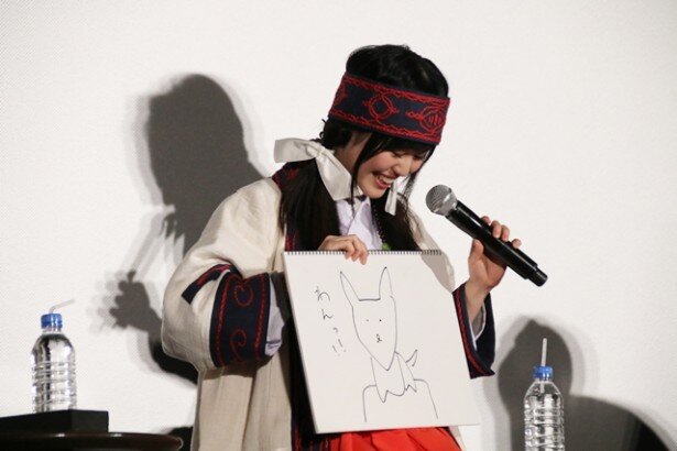 「都会っ子クイズ」コーナー時の様子<br> (C)2016 吉元ますめ・KADOKAWA刊/「くまみこ」製作委員会
