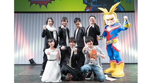 「僕のヒーローアカデミア」ステージには、多くのキャストが登場<br>