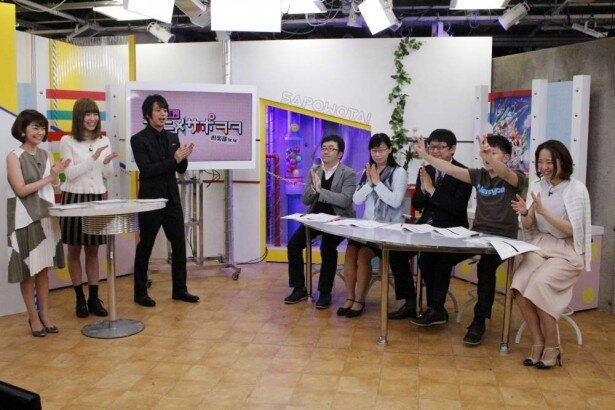 番組収録中の様子<br>