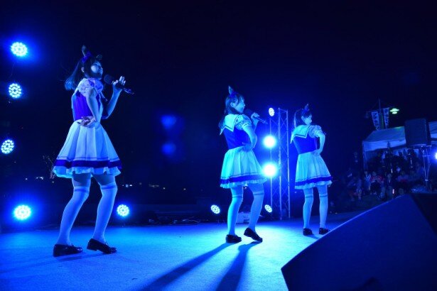 「ウマ娘 徳島第1Rデビュー戦！」の様子<br>