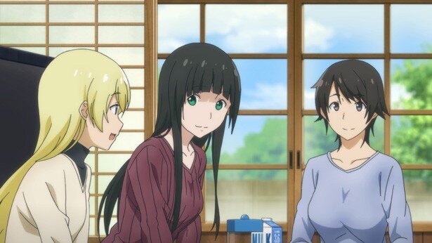 第11話「くじら、空をとぶ」より<br>(C)石塚千尋・講談社/「ふらいんぐうぃっち」製作委員会