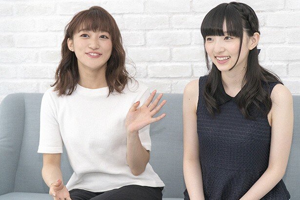「美海ちゃん演じるのんと一緒に歌ってみたかった」(茜屋さん)、「らぁらがプリパラで一番好き」(田中さん)<br>