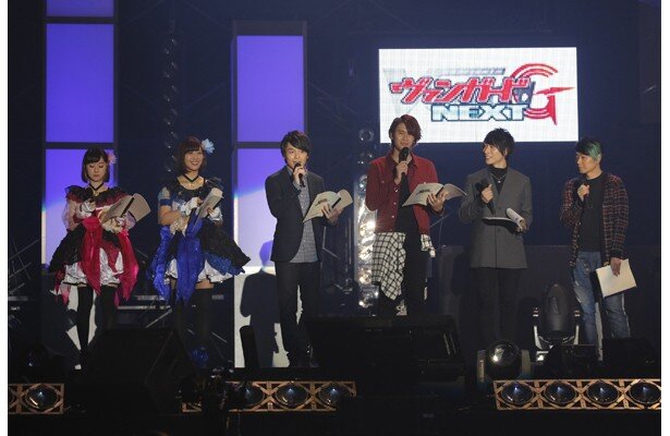 「カードファイト!! ヴァンガードG」からは石井マークさん・榎木淳弥さん・岸尾だいすけさん・愛美さん・工藤晴香さん・森嶋秀太さんが出演です<br>