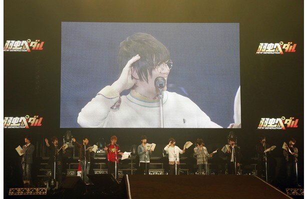 「弱虫ペダル」からは山下大輝さん・鳥海浩輔さん・福島潤さん・岸尾だいすけさん・松岡禎丞さん・宮田幸季さん・阿部敦さん・野島健児さん・遊佐浩二さん・鈴木千尋さんが出演<br>