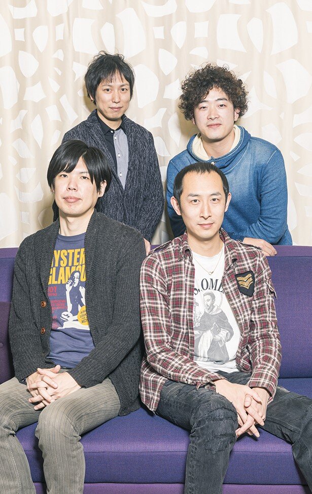 写真左上から藤田淳平さん、母里治樹さん、左下から菊田大介さん、藤間仁さん<br>