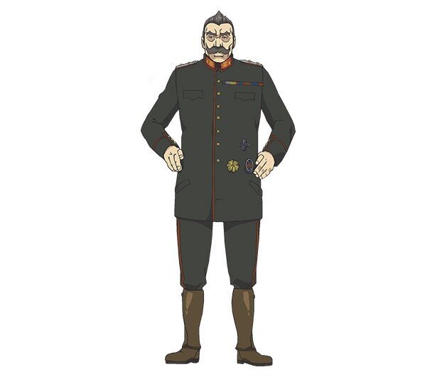 玄田哲章さんが演じるルーデルドルフ<br>(C)カルロ・ゼン・KADOKAWA刊/幼女戦記製作委員会