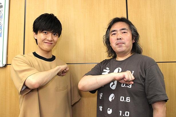 左から、土門竜介を演じる畠中祐さん、シリーズ構成・脚本を担当した福井晴敏さん